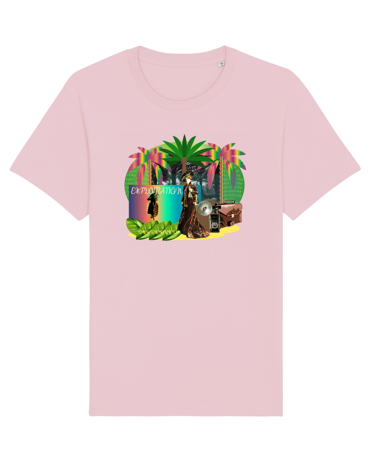 Tricou mânecă scurtă Unisex Rocker Cotton Pink