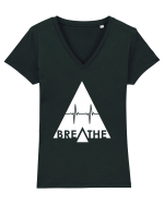 Only Breathe Tricou mânecă scurtă guler V Damă Evoker
