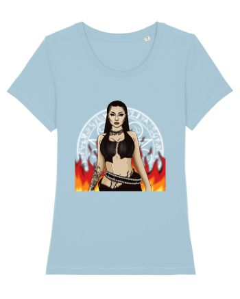 goth girl  Sky Blue
