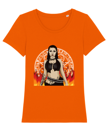 goth girl  Bright Orange