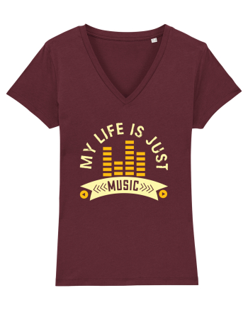 My Life is Just Music Burgundy