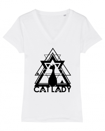 Cat Lady White