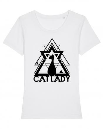 Cat Lady White