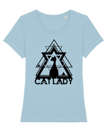 Cat Lady Sky Blue