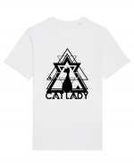 Cat Lady Tricou mânecă scurtă Unisex Rocker