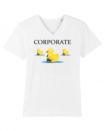 Corporate Tricou mânecă scurtă guler V Bărbat Presenter