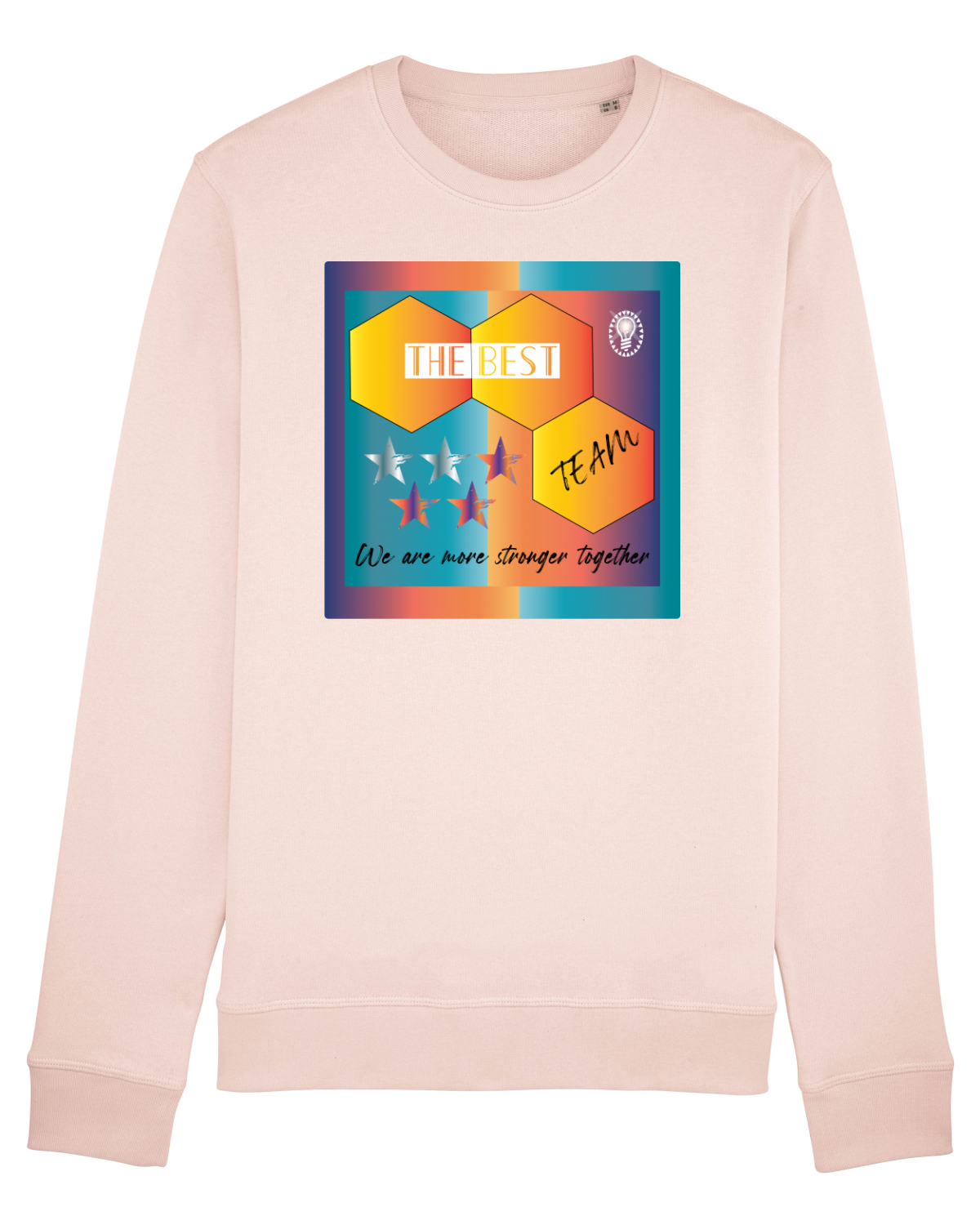 Bluză mânecă lungă Unisex Rise Candy Pink