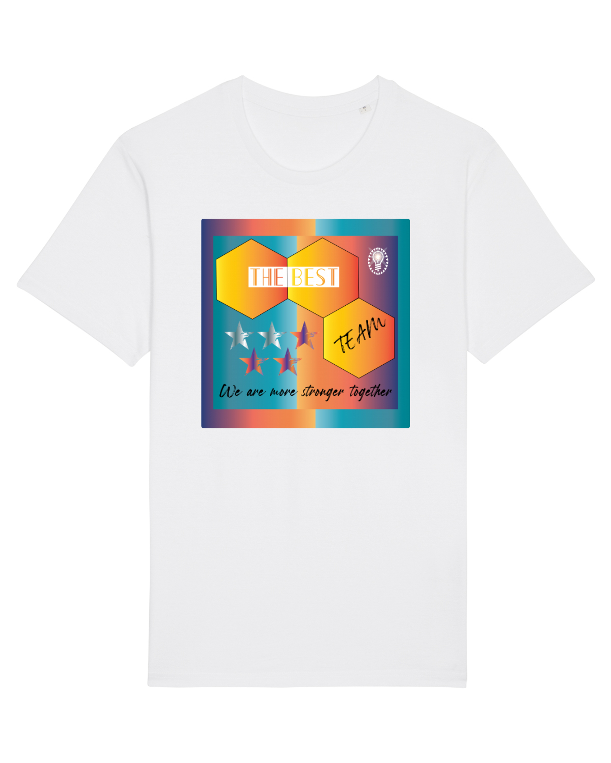 Tricou mânecă scurtă Unisex Rocker White