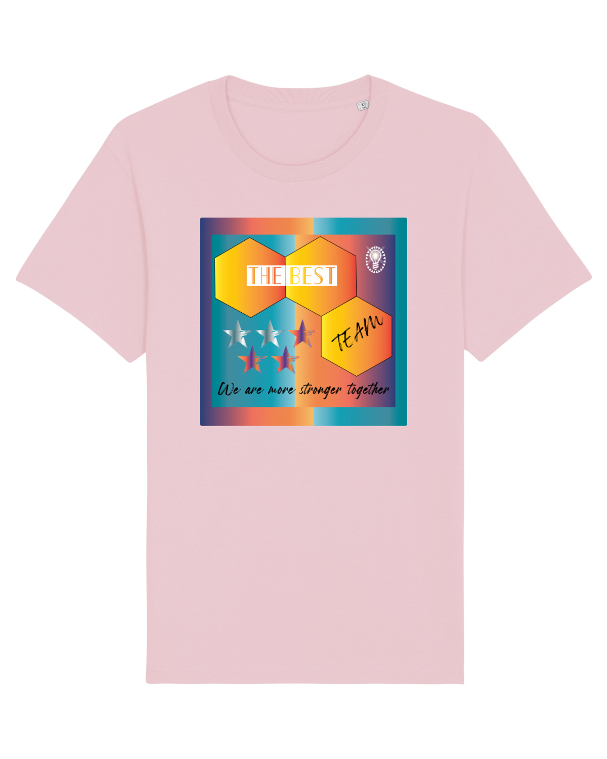 Tricou mânecă scurtă Unisex Rocker Cotton Pink