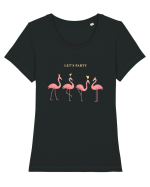 Let's party Tricou mânecă scurtă guler larg fitted Damă Expresser