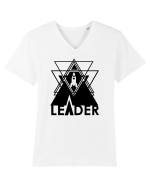 Leader Tricou mânecă scurtă guler V Bărbat Presenter