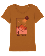 Mesaj amuzant - EW, PEOPLE Tricou mânecă scurtă guler larg fitted Damă Expresser