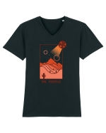 Mesaj amuzant - EW, PEOPLE Tricou mânecă scurtă guler V Bărbat Presenter