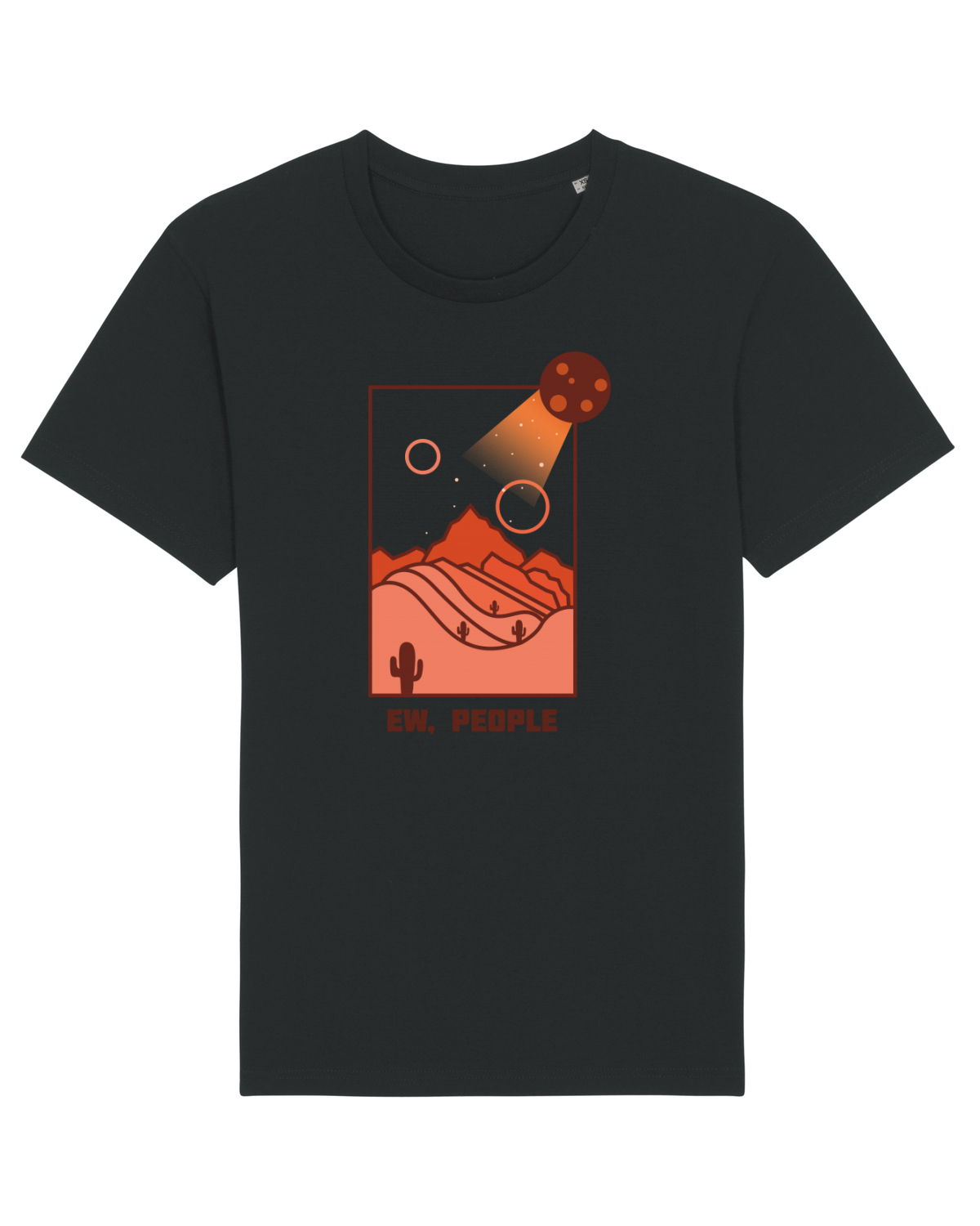 Tricou mânecă scurtă Unisex Rocker Black