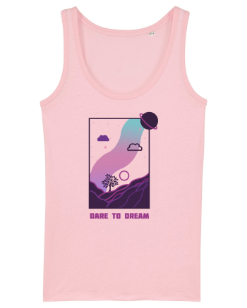 Mesaj motivational - DARE TO DREAM Cotton Pink
