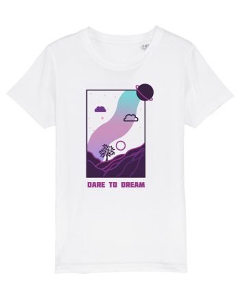 Mesaj motivational - DARE TO DREAM White