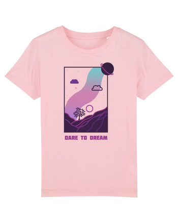 Mesaj motivational - DARE TO DREAM Cotton Pink