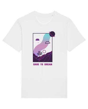 Mesaj motivational - DARE TO DREAM White