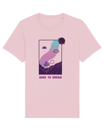 Mesaj motivational - DARE TO DREAM Cotton Pink