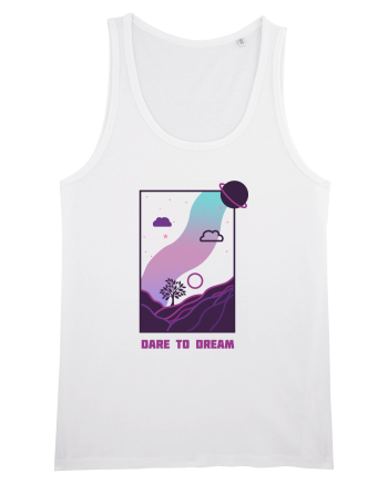 Mesaj motivational - DARE TO DREAM White