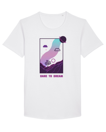 Mesaj motivational - DARE TO DREAM White