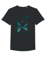 Mesaj motivational - PERFECTLY IMPERFECT Tricou mânecă scurtă guler larg Bărbat Skater