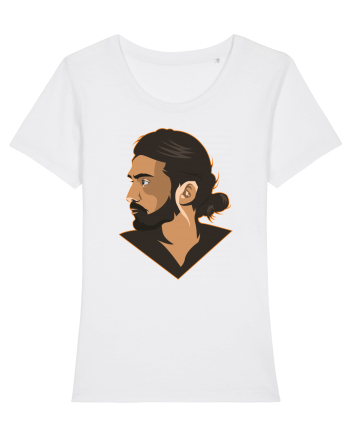 illustratie - Bearded Man White