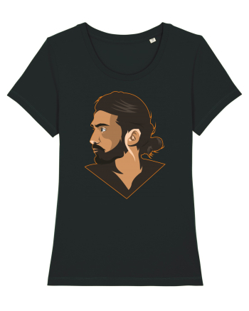 illustratie - Bearded Man Black