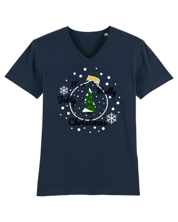 Mesaj de Craciun : It's a Holly Jolly Christmas French Navy