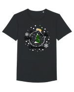 Mesaj de Craciun : It's a Holly Jolly Christmas Tricou mânecă scurtă guler larg Bărbat Skater