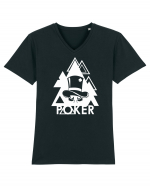 Poker Tricou mânecă scurtă guler V Bărbat Presenter