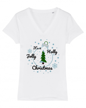 Mesaj de Craciun : It's a Holly Jolly Christmas - Albastru White