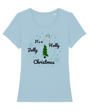 Mesaj de Craciun : It's a Holly Jolly Christmas - Albastru Sky Blue