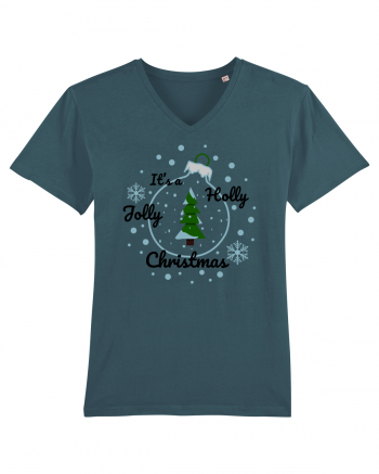 Mesaj de Craciun : It's a Holly Jolly Christmas - Albastru Stargazer