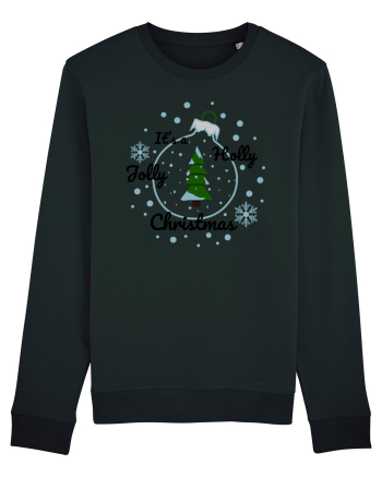 Mesaj de Craciun : It's a Holly Jolly Christmas - Albastru Black