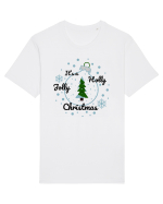 Mesaj de Craciun : It's a Holly Jolly Christmas - Albastru Tricou mânecă scurtă Unisex Rocker