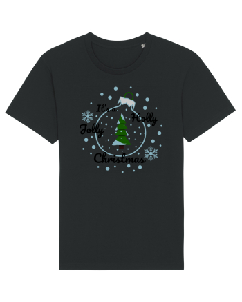 Mesaj de Craciun : It's a Holly Jolly Christmas - Albastru Black