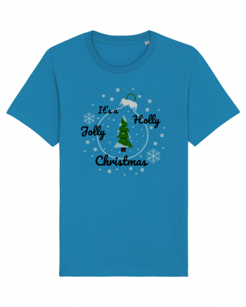 Mesaj de Craciun : It's a Holly Jolly Christmas - Albastru Azur
