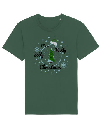 Mesaj de Craciun : It's a Holly Jolly Christmas - Albastru Bottle Green