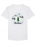 Mesaj de Craciun : It's a Holly Jolly Christmas - Albastru Tricou mânecă scurtă guler larg Bărbat Skater