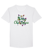 Mesaj de Craciun : Marry Christmas - Verde Tricou mânecă scurtă guler larg Bărbat Skater