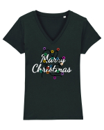 Mesaj de Craciun : Marry Christmas Tricou mânecă scurtă guler V Damă Evoker