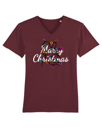 Mesaj de Craciun : Marry Christmas Burgundy