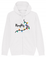 Mesaj de Craciun - Naughty Hanorac cu fermoar Unisex Connector