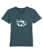 Grrrr Tricou mânecă scurtă guler V Bărbat Presenter