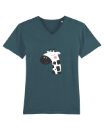 Tricou Girafa Tricou mânecă scurtă guler V Bărbat Presenter