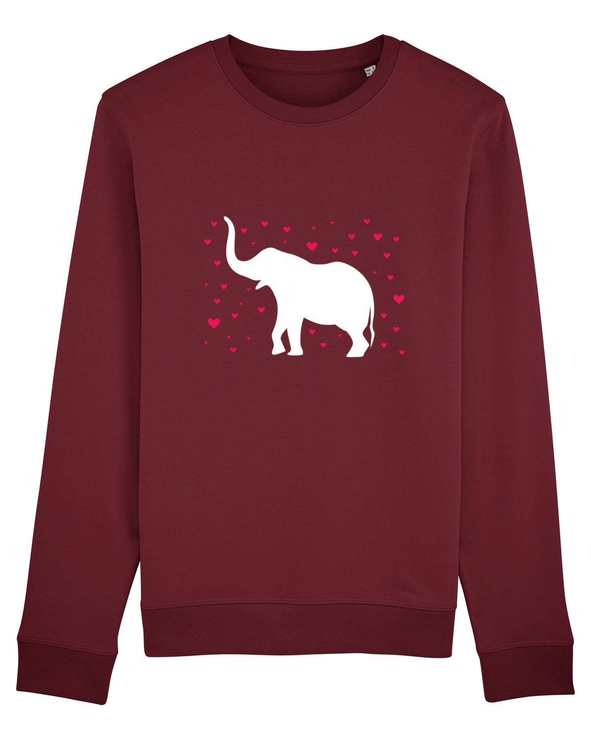 Bluză mânecă lungă Unisex Rise Burgundy