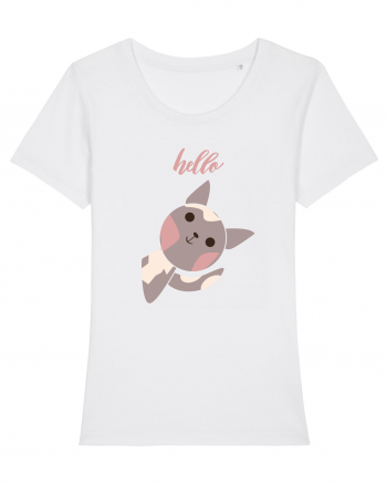 Tricou Hello White