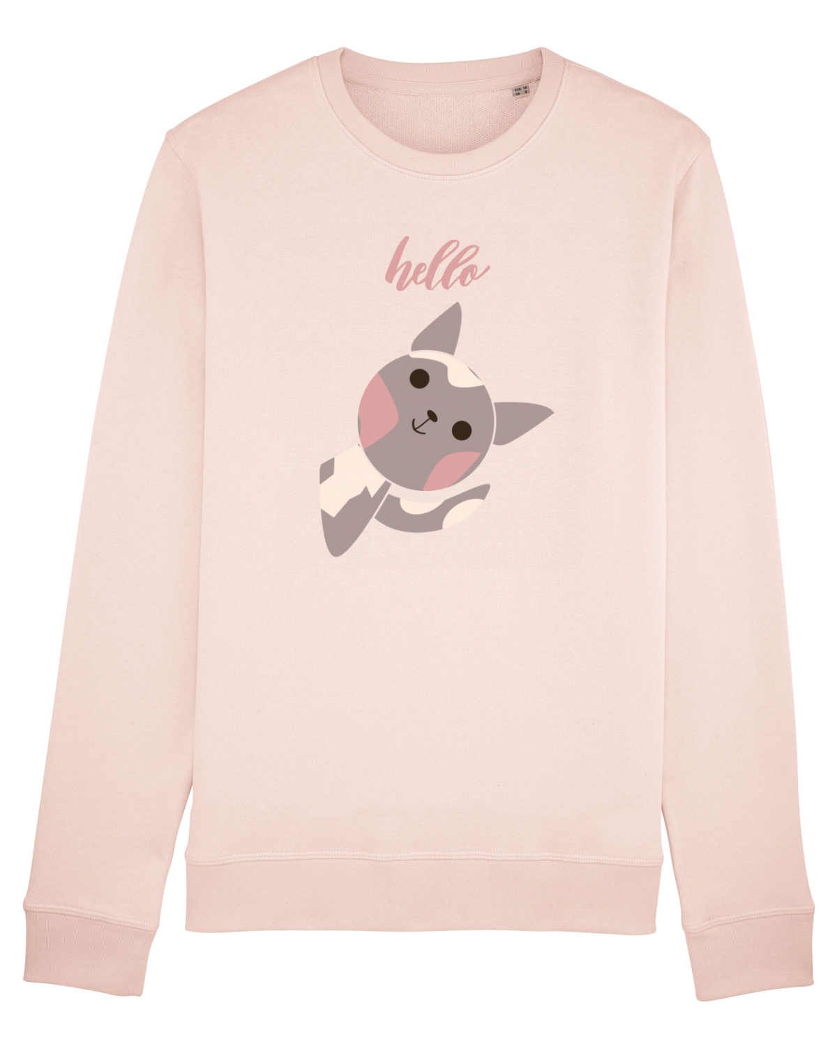 Bluză mânecă lungă Unisex Rise Candy Pink