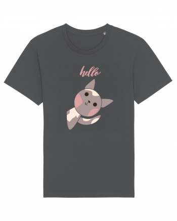 Tricou Hello Anthracite